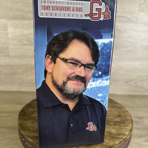 Tony Schiavone & Bug Bobblehead | Gwinnett Braves | in Box BRAND NEW - Picture 8 of 8